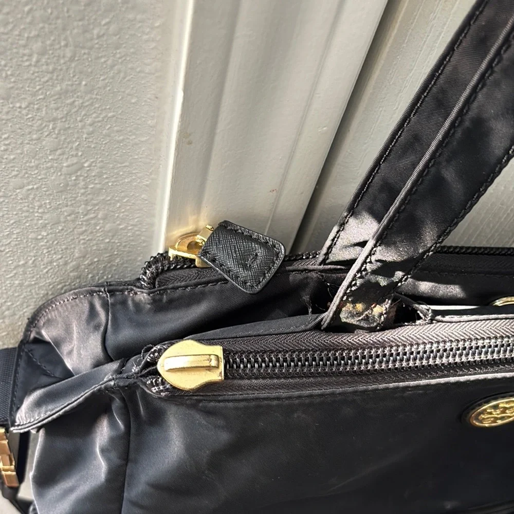 Tory Burch Black Diaper Tote Bag